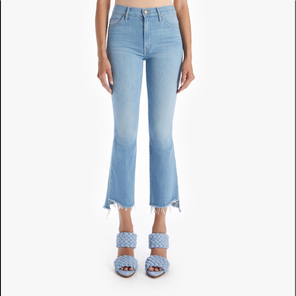 MOTHER insider crop step Frey jeans